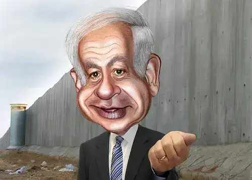 Benjamin Netanyahu Caricature
