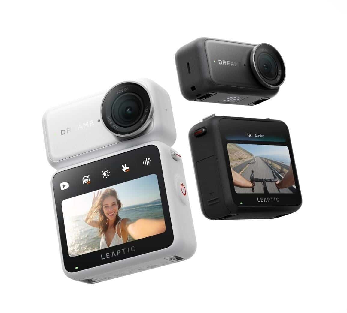 Dreame Leaptic Cube โมดูลกล้องกับจอแยกสีขาวและเทา