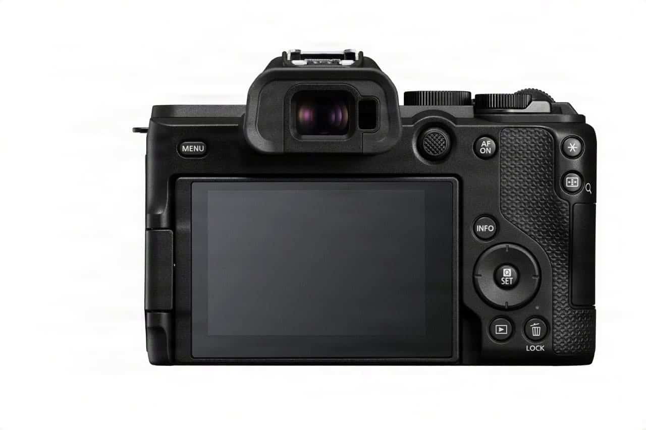 Canon EOS R8 Mark II ด้านหลังจอและปุ่มควบคุม