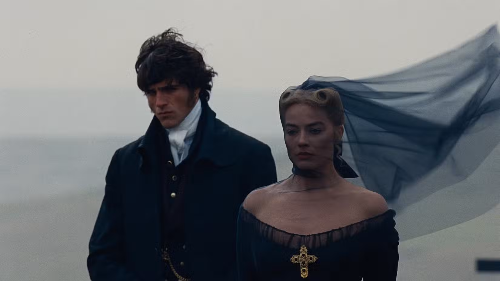 Jacob elordi and margot robbie in wuthering heights