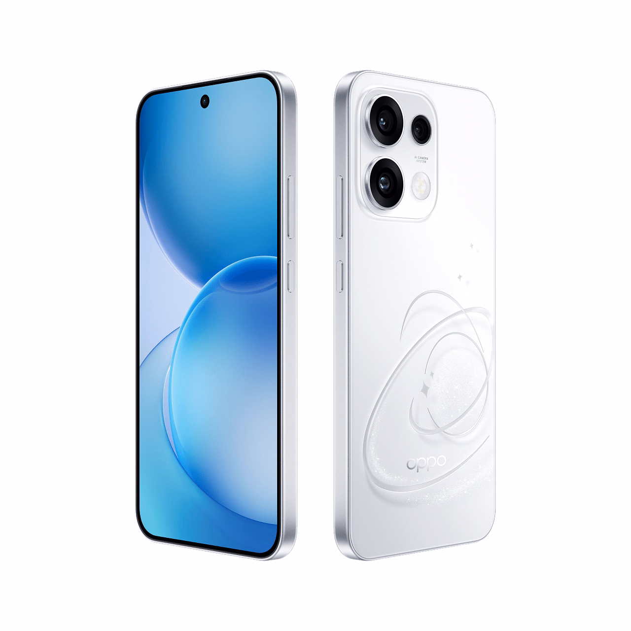 OPPO Reno16 F 5G สี Pop White ดีไซน์ด้านหลังและกล้องหลัง