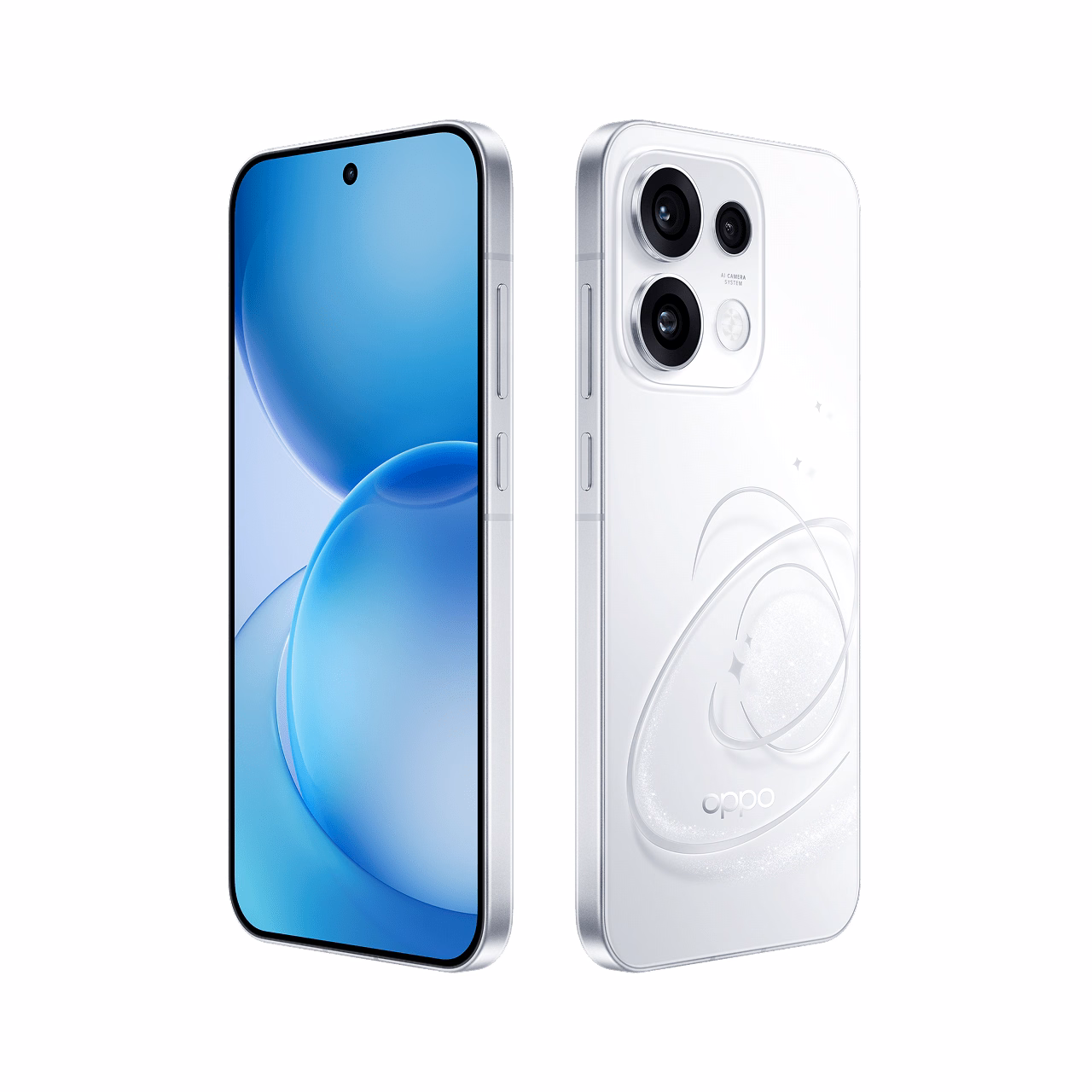 OPPO Reno16 Pro 5G สี Pop White ดีไซน์ด้านหลังและกล้องหลัง