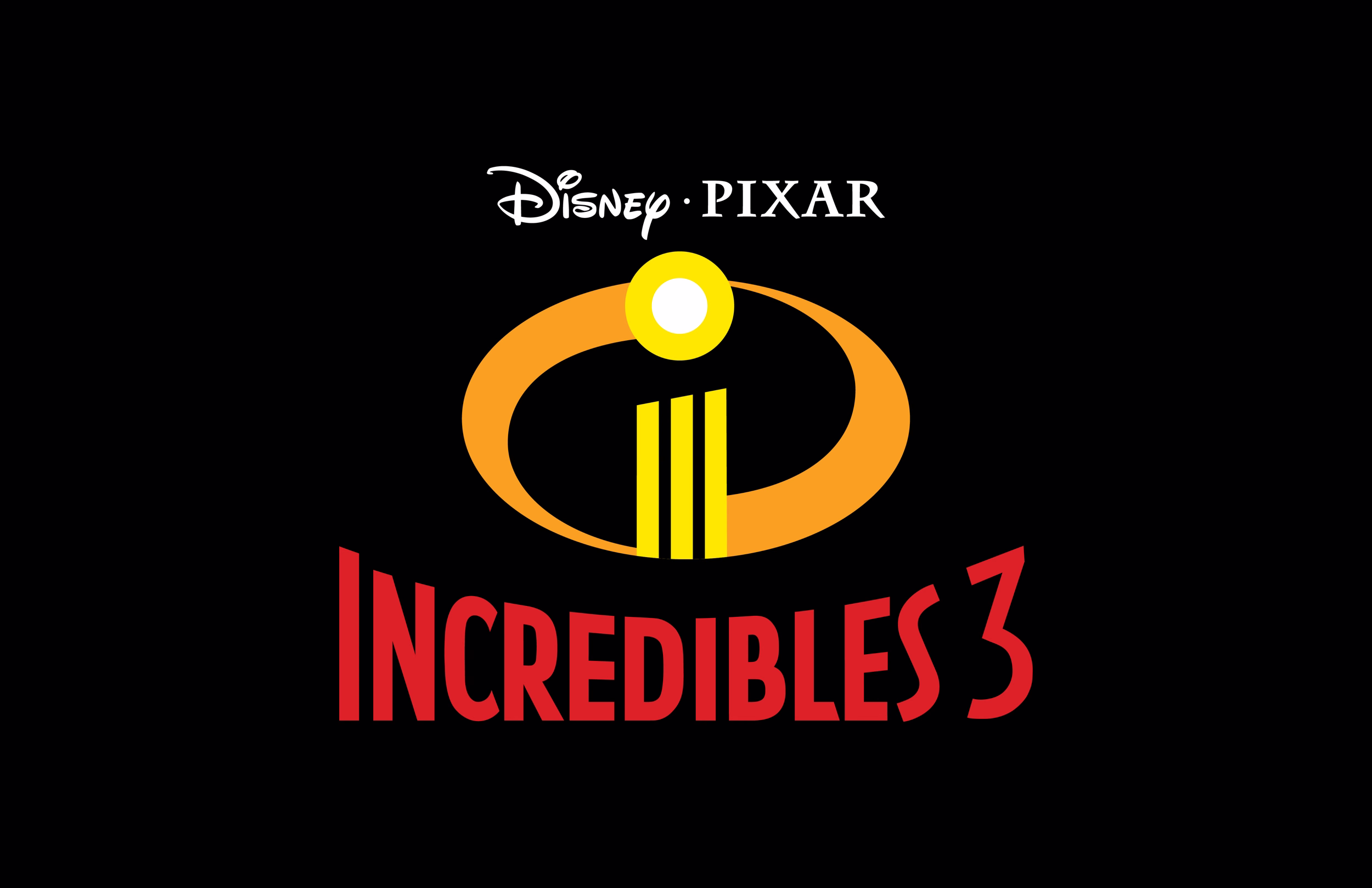โลโก้ภาพยนตร์ Incredibles 3 จาก Pixar