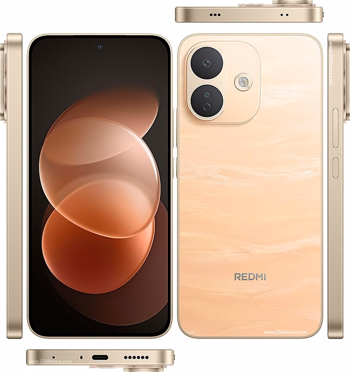 REDMI Note 17 Pro 5G มุมหน้า หลัง ข้าง สีทอง