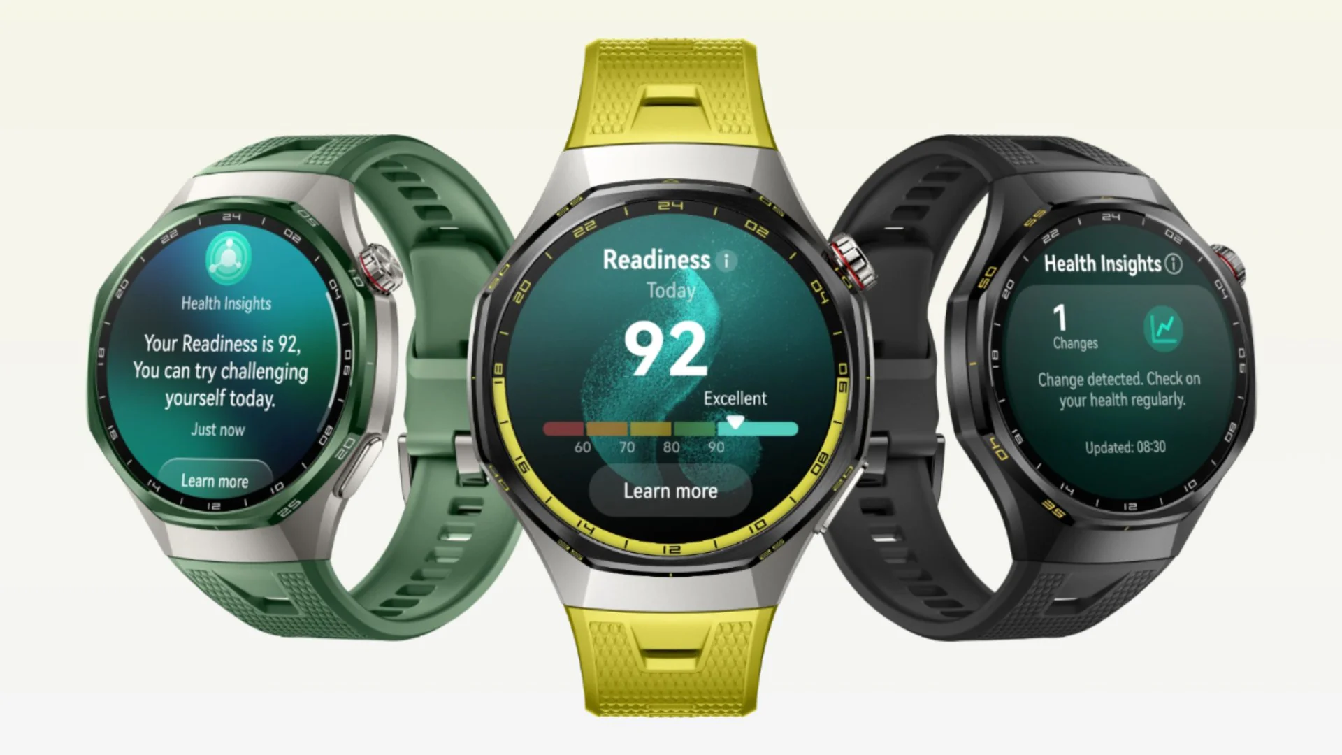 HUAWEI WATCH GT 7 Pro สามสี เหลือง เขียว และดำ