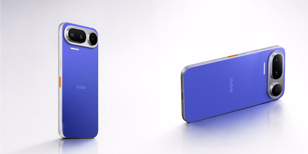 Nubia NaviX Ultra แสดงปุ่มส้ม AI ด้านข้างเครื่อง